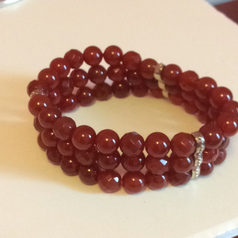 Carnelian stretch bracelet